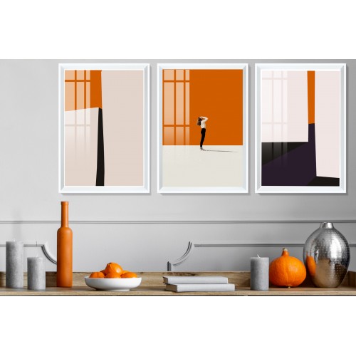 Nordic Light Hermes Orange Black Tablo Seti