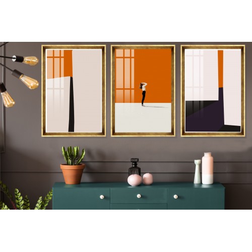 Nordic Light Hermes Orange Black Tablo Seti