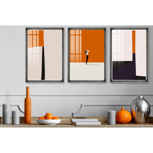 Nordic Light Hermes Orange Black Tablo Seti