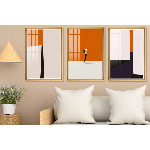 Nordic Light Hermes Orange Black Tablo Seti