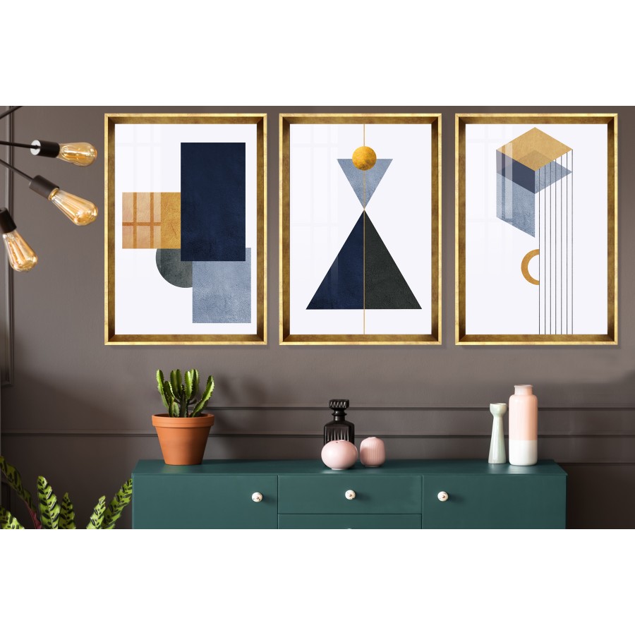 Abstract Modern Shapes Tablo Seti