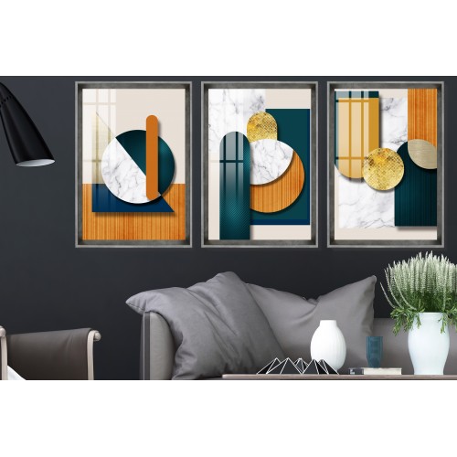 Modern Abstract Shapes 2 Tablo Seti