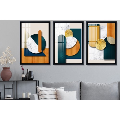 Modern Abstract Shapes 2 Tablo Seti