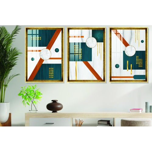 Modern Abstract Shapes 5 Tablo Seti