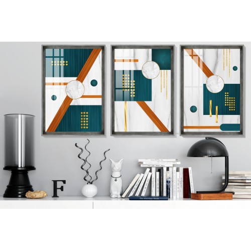 Modern Abstract Shapes 5 Tablo Seti