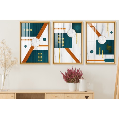 Modern Abstract Shapes 5 Tablo Seti