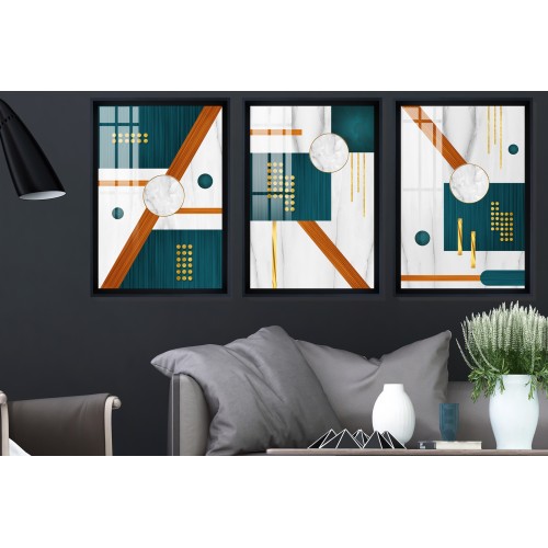 Modern Abstract Shapes 5 Tablo Seti