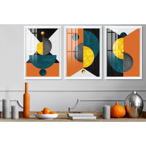 Modern Abstract Shapes 6 Tablo Seti