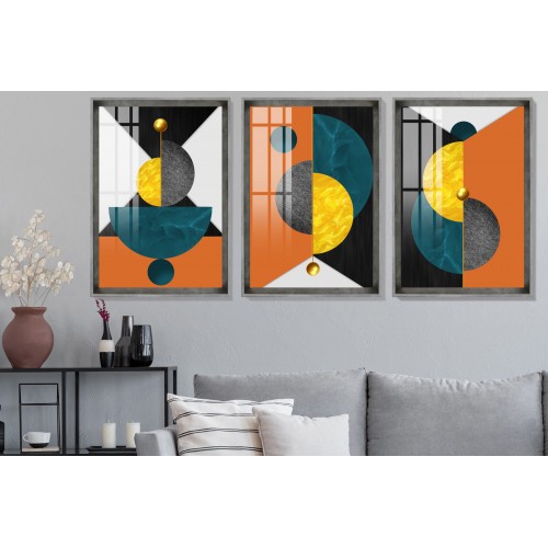 Modern Abstract Shapes 6 Tablo Seti