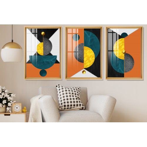 Modern Abstract Shapes 6 Tablo Seti