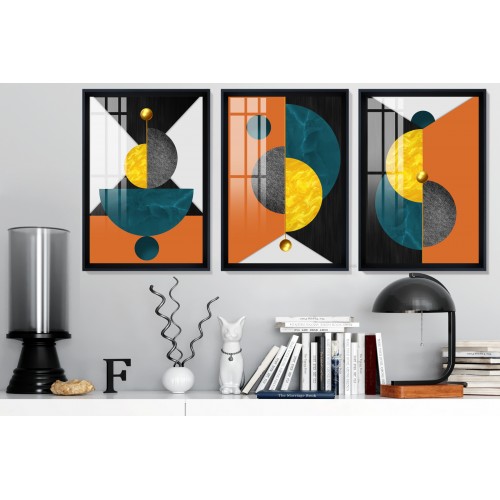 Modern Abstract Shapes 6 Tablo Seti