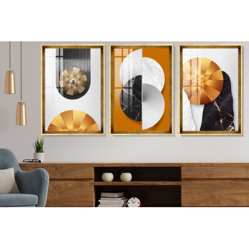 Modern Abstract Shapes 7 Tablo Seti