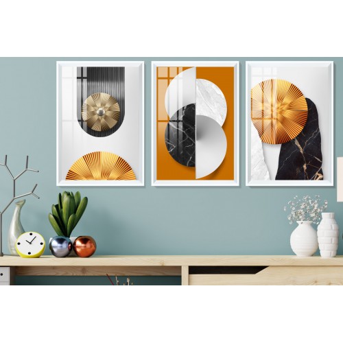 Modern Abstract Shapes 7 Tablo Seti