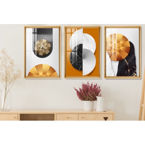 Modern Abstract Shapes 7 Tablo Seti