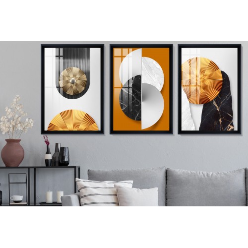 Modern Abstract Shapes 7 Tablo Seti