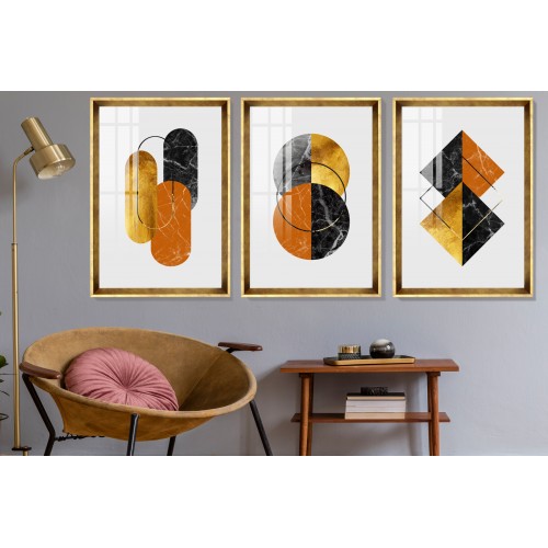 Modern Abstract Shapes 8 Tablo Seti