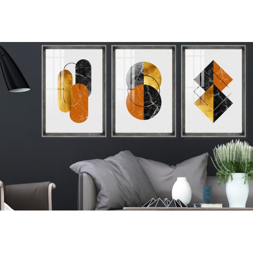 Modern Abstract Shapes 8 Tablo Seti