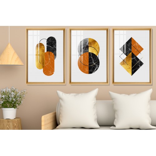 Modern Abstract Shapes 8 Tablo Seti