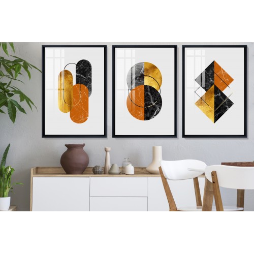 Modern Abstract Shapes 8 Tablo Seti