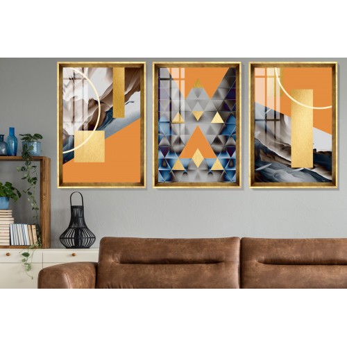 Modern Abstract Shapes 9 Tablo Seti