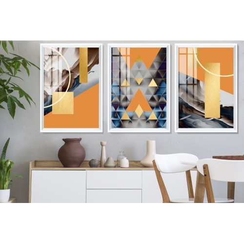 Modern Abstract Shapes 9 Tablo Seti