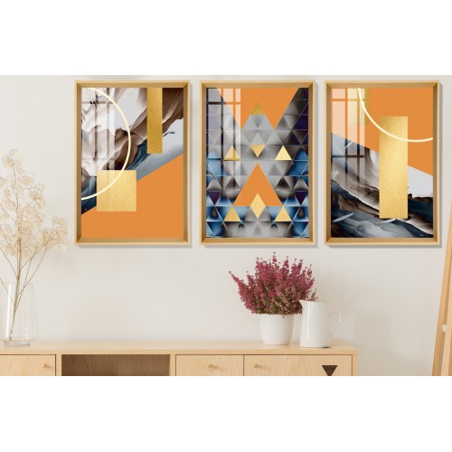 Modern Abstract Shapes 9 Tablo Seti