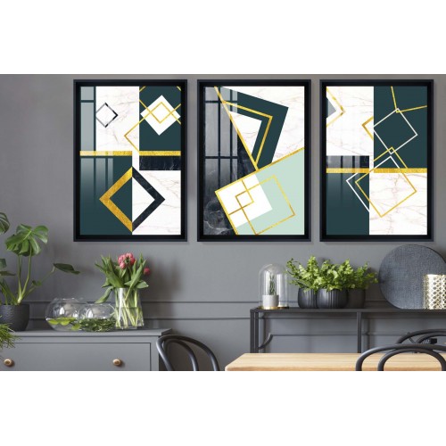 Modern Abstract Shapes 12 Tablo Seti