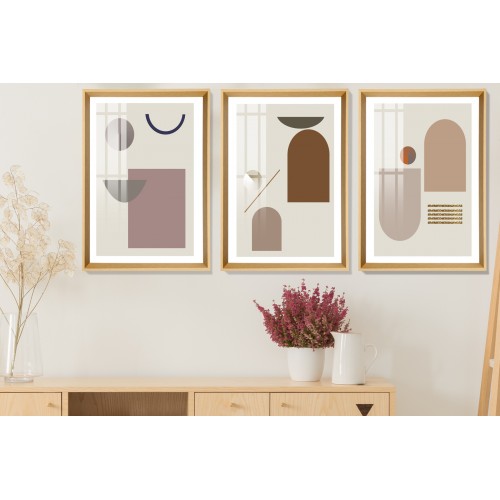 Modern Abstract Shapes 13 Tablo Seti