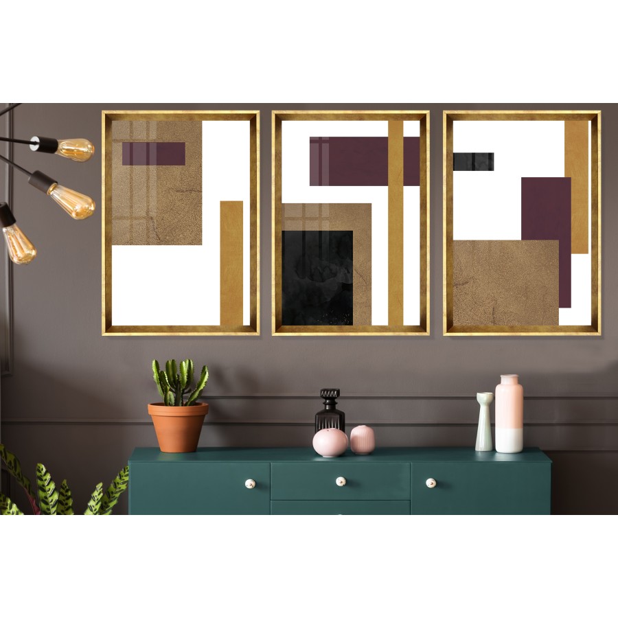  Gold Decorative Tablo Seti